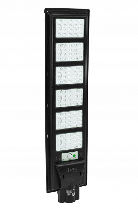 Lampa LED solara exterior 2200W cu senzor telecomanda baterie 12Ah + suport (B5806) [16]