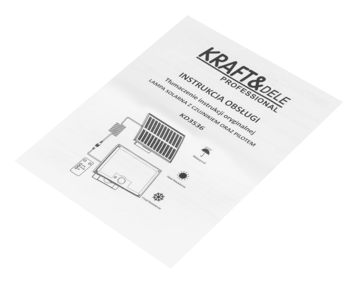 Lampa solara LED 750 lm cu senzor de miscare PIR si telecomanda (KD3536) [11]
