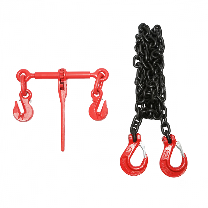 Lant ancorare utilaje grele dispozitiv tensionare pe clichet 10T lungime lant 4m 13mm DISFW06 (BK92734) [1]