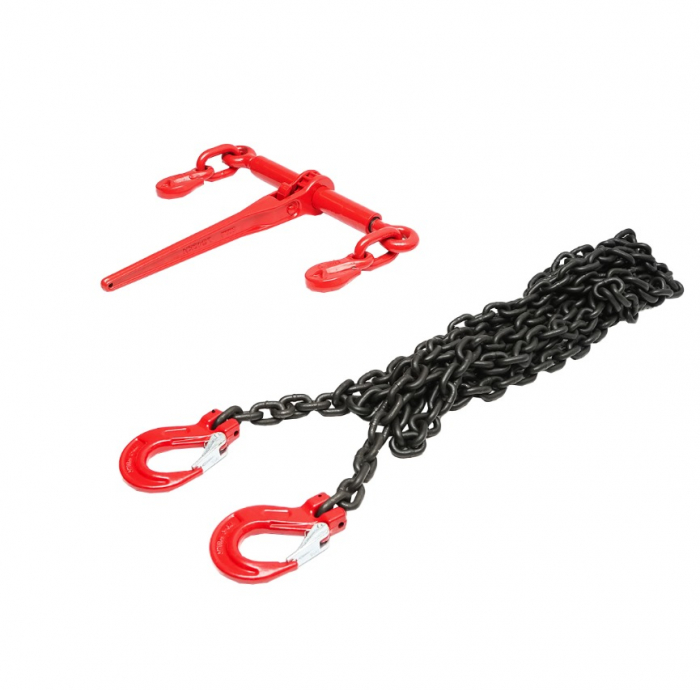Lant ancorare utilaje grele dispozitiv tensionare pe clichet 4T lungime lant 6m 8mm DISFW03 (BK92731) [5]