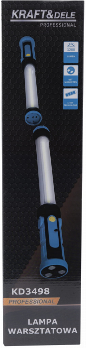 Lanterna lampa dubla inspectie LED 1200LM baterie 2x2Ah de mana talpa magnetica (KD3498) [13]