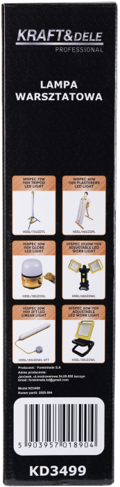 Lanterna lampa inspectie LED 1000LM de mana talpa magnetica (KD3499) [19]