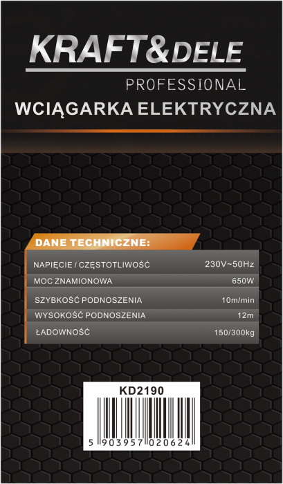Macara electrica cu sufa 150-300kg 650W electropalan (KD2190) [12]