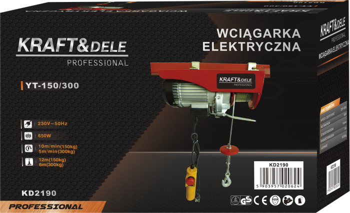 Macara electrica cu sufa 150-300kg 650W electropalan (KD2190) [11]