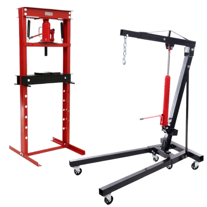 Macara girafa hidraulica 2T + Presa hidraulica 20Tone (KD333+KD329) [1]