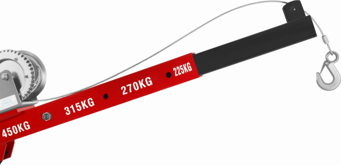 Macara HDS cu troliu 450 kg brat telescopic si rotatie 360 grade (KD12687) [9]