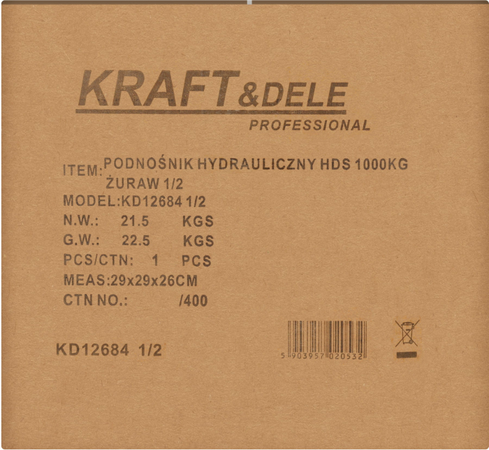 Macara hidraulica girafa pivotanta fixa atelier 360 grade 1Tona (KD12684_2K) [19]