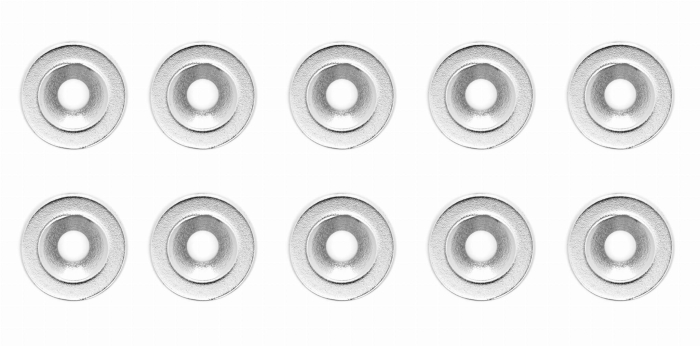 Magnet neodim inelar cu gaura si prindere pentru surub, 14 x 3 mm (KD11833) [3]