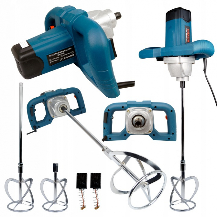 Malaxor mixer 2600W cu 2 palete masina amestecat amestecator mortar vopsea (PM0670) [2]