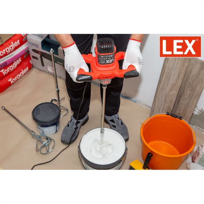 Malaxor mixer cu 3 palete 2300W, masina amestecat, amestecator mortar, vopsea (LXM23-3H) [7]