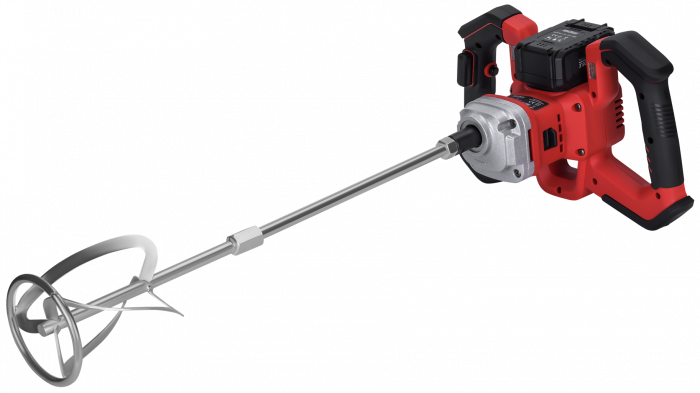 Malaxor mixer cu baterie acumulator 2 x 20V 4Ah masina amestecat amestecator mortar vopsea (KD3194) [1]