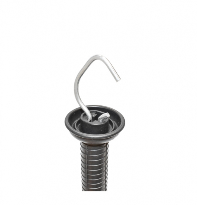Maner poarta negru cu carlig si arc tensionare gard electric DISBY81 (BK87667) [3]