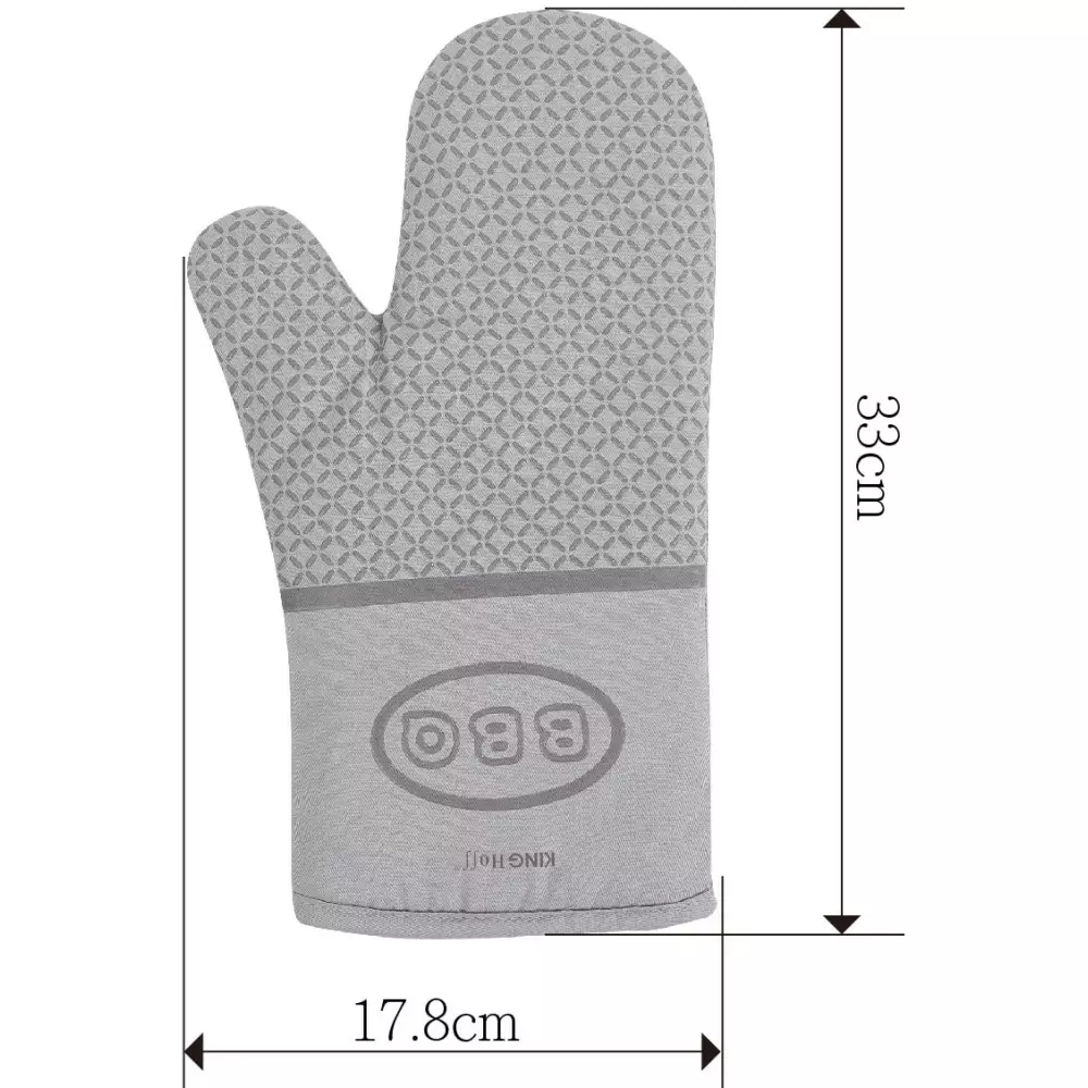 Manusa de cuptor termorezistenta cu suprafata antiderapanta gri (KH-1837) [2]