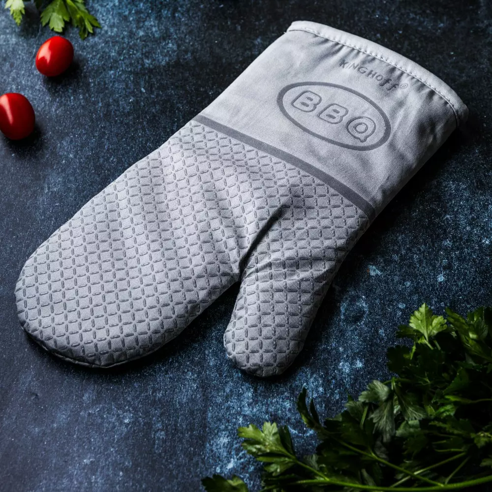 Manusa de cuptor termorezistenta cu suprafata antiderapanta gri (KH-1837) [5]