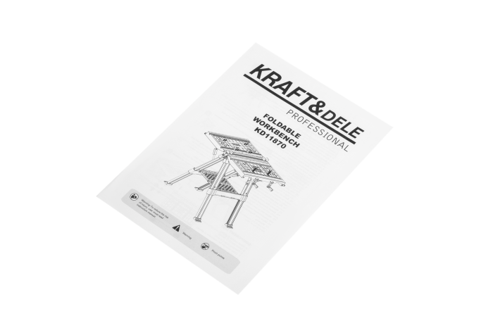 Masa de lucru pliabila 350 kg, 84x81x63 cm (KD11870) [9]