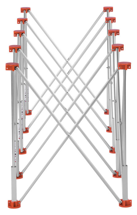 Masa profesionala pentru prelucrare gresie cu 10 picioare, 222 x 60 x 75 cm, 1000 kg (KD11981) [8]