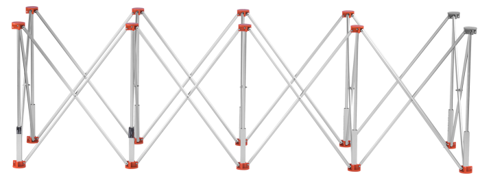 Masa profesionala pentru prelucrare gresie cu 10 picioare, 222 x 60 x 75 cm, 1000 kg (KD11981) [6]