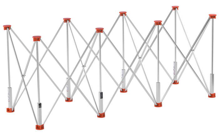 Masa profesionala pentru prelucrare gresie cu 8 picioare, 170 x 60 x 75 cm, 800Kg (KD119800) [6]
