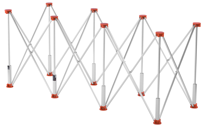 Masa profesionala pentru prelucrare gresie cu 8 picioare, 170 x 60 x 75 cm, 800Kg (KD119800) [7]