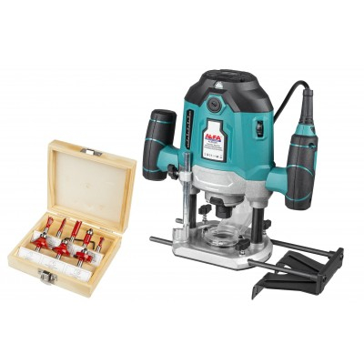 Masina aparat de frezat electric 2600 W freza verticala cu ghidaj + set freze (ALER205) [2]