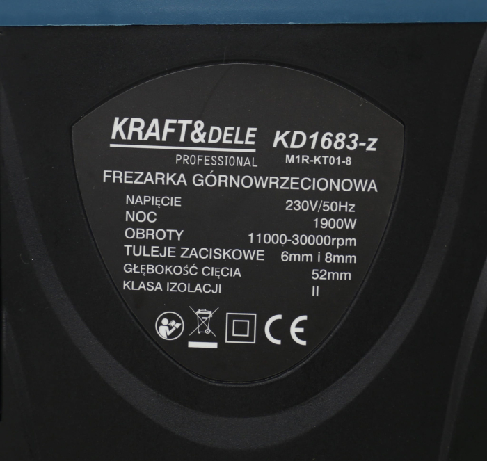 Masina aparat de frezat electrica 1900W freza verticala cu ghidaj 11.000 - 30.000 rpm (KD1683-Z) [6]