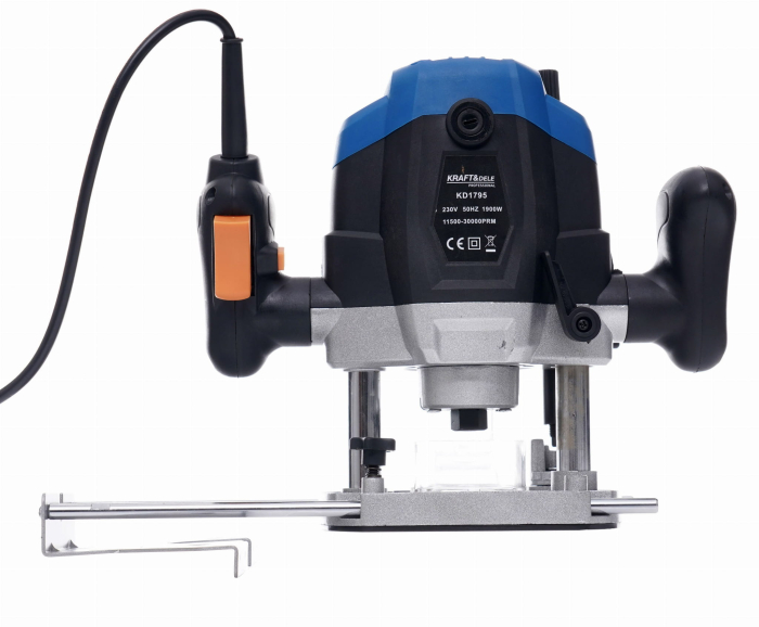 Masina aparat de frezat electrica 1900W freza verticala cu ghidaj 11.000 - 30.000 rpm (KD1795) [6]