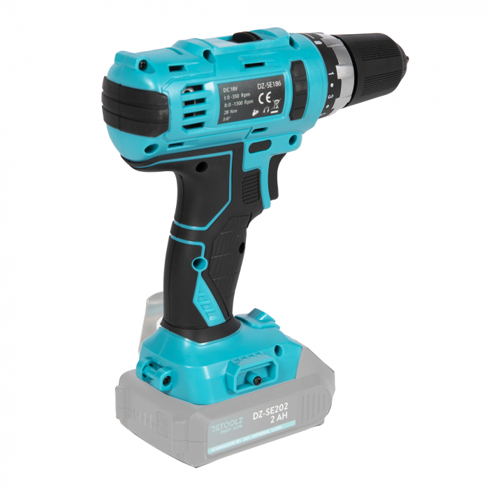 Masina Aparat de gaurit insurubat Bormasina 18V 28Nm pe baterie acumulator (DZ-SE186) [5]