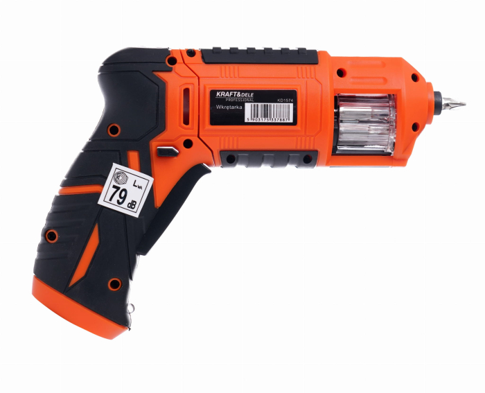 Masina, Aparat de gaurit, insurubat, Bormasina Autofiletanta cu baterii acumulator 1300mAh + biti (KD1574) [5]