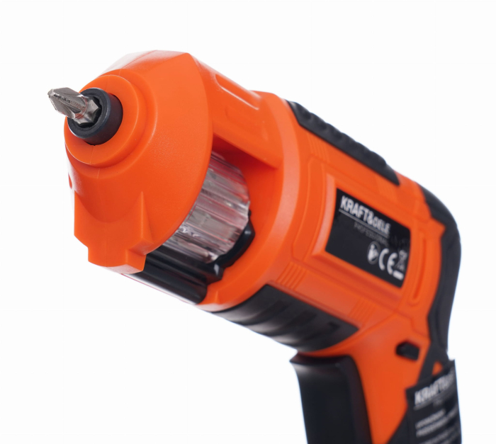 Masina, Aparat de gaurit, insurubat, Bormasina Autofiletanta cu baterii acumulator 1300mAh + biti (KD1574) [6]