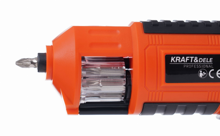 Masina, Aparat de gaurit, insurubat, Bormasina Autofiletanta cu baterii acumulator 1300mAh + biti (KD1574) [2]