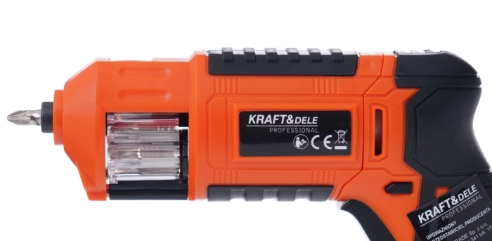 Masina, Aparat de gaurit, insurubat, Bormasina Autofiletanta cu baterii acumulator 1300mAh + biti (KD1574) [3]