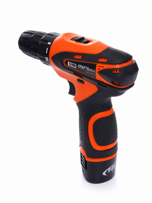 Masina, Aparat de gaurit, insurubat, Bormasina Autofiletanta cu baterii acumulator 18V 1.3Ah (KD3066) [9]