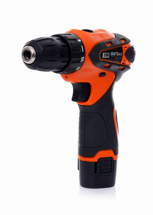 Masina, Aparat de gaurit, insurubat, Bormasina Autofiletanta cu baterii acumulator 18V 1.3Ah (KD3066) [7]