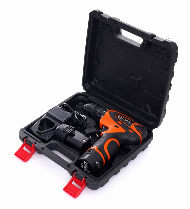 Masina, Aparat de gaurit, insurubat, Bormasina Autofiletanta cu baterii acumulator 20V 1.5Ah LCD (KD3067) [3]