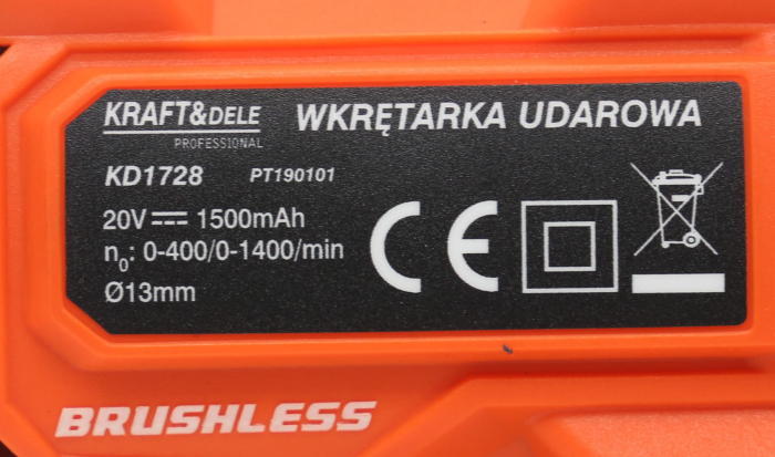 Masina, Aparat de gaurit, insurubat, Bormasina Autofiletanta fara perii 2x20V (KD1728) [12]