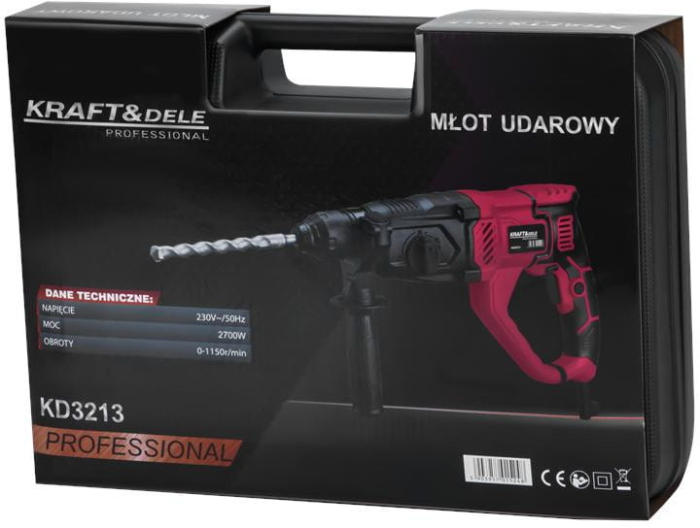 Masina aparat de gaurit insurubat bormasina cu percutie autofiletanta SDS 2600 W (KD3212) [13]