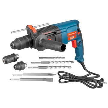 Masina, aparat de gaurit, insurubat, bormasina cu percutie cu fir 2500W (LX262) [2]