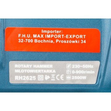 Masina, aparat de gaurit, insurubat, bormasina cu percutie cu fir 2500W (RH2625) [15]