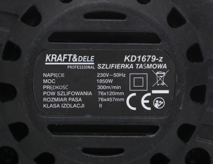 Masina aparat de slefuit cu banda abraziva 1850W slefuitor de mana (KD1679-Z) [7]