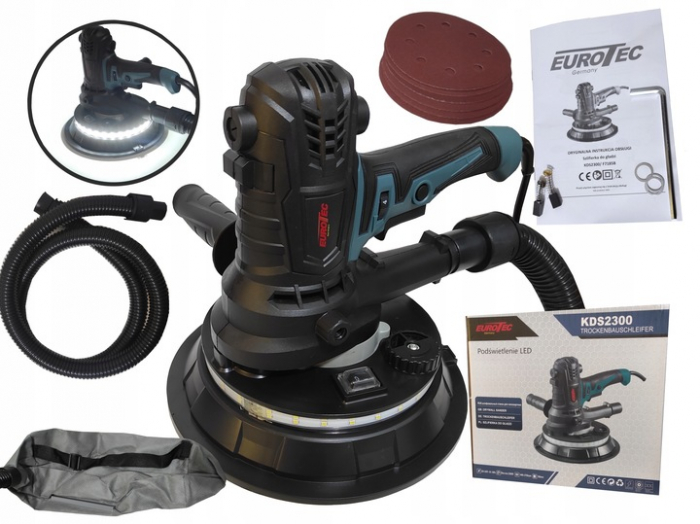 Masina aparat de slefuitor pereti tavan rigips glet 2300W 180mm aspirare LED (KDS2300) [1]