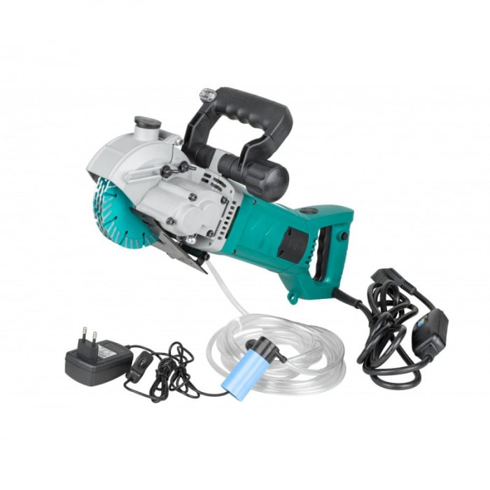 Masina aparat de taiat caneluri in zidarie 2700W racire pe apa de canelat debitor freza canale cu disc diamantat (ALBR37) [12]