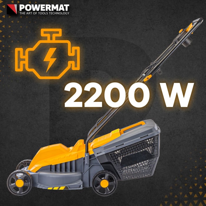 Masina aparat electrica de tuns iarba gazon 2200W 32cm (PM-KSE-2200MN) [16]