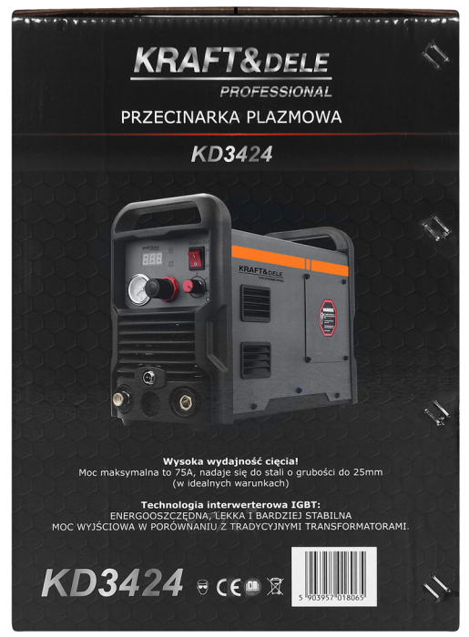 Masina aparat invertor de taiat cu plasma 75A amperi (KD3424) [19]