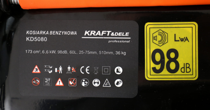 Masina aparat motor benzina de tuns iarba gazon 9CP 51cm (KD5080) [10]