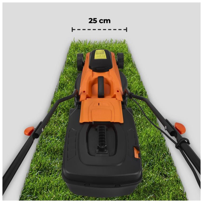 Masina aparat pe baterii acumulator 20V 6Ah de tuns iarba gazon 25cm (KD5410) [28]