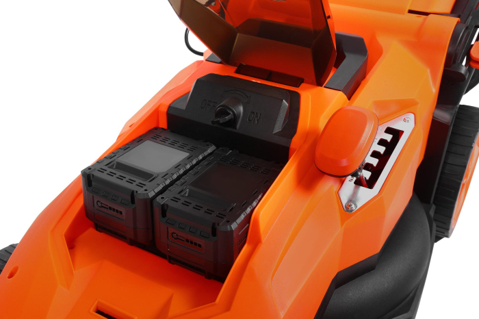 Masina aparat pe baterii acumulator 40V 2X20V 6Ah de tuns iarba gazon 43cm (KD5412) [15]