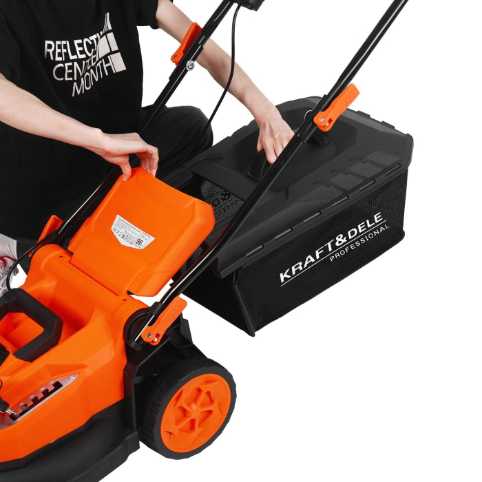 Masina aparat pe baterii acumulator 40V 2X20V 6Ah de tuns iarba gazon 43cm (KD5412) [17]