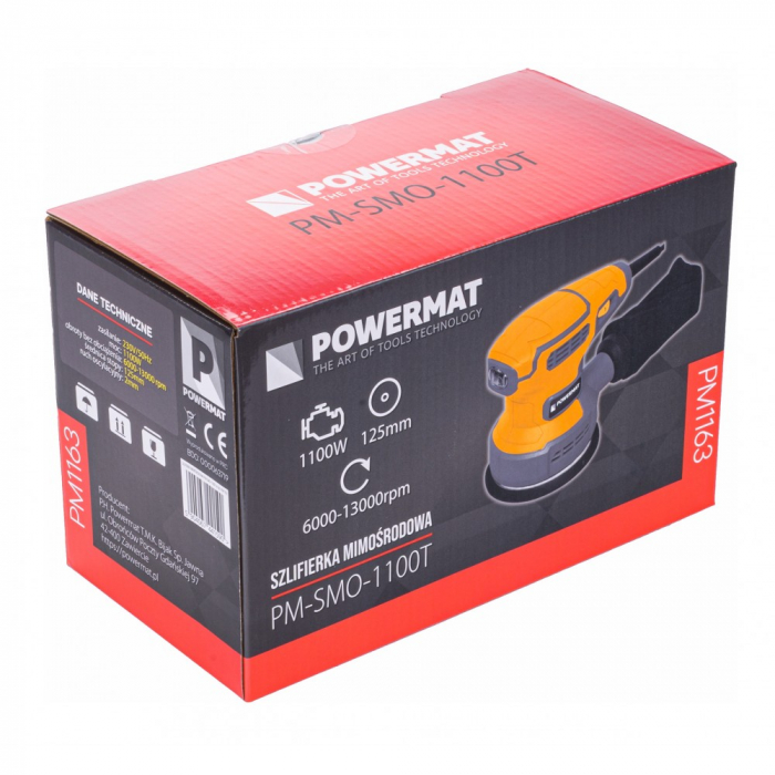 Masina Aparat slefuit electric 1100W 125mm cu aspirare  Slefuitor  (PM1163) [9]