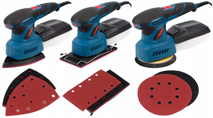 Masina Aparat slefuit electric 1500W multifuctional 3 in 1 3 capuri 125mm cu aspirare  Slefuitor (EUSD-1500) [3]