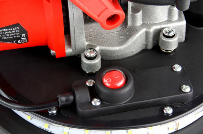 Masina, aparat slefuit pereti 2000W 225mm cu aspirare extensibil girafa cu lumina LED (M90206) [4]